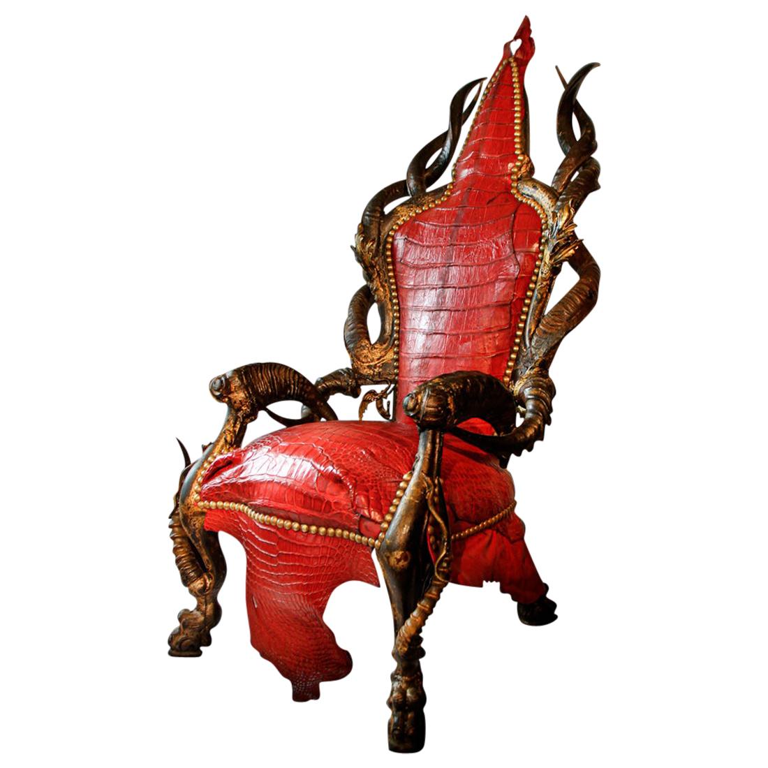 https://a.1stdibscdn.com/red-crocodile-armchair-with-kudu-horns-for-sale/1121189/f_153264721562391761314/15326472_master.jpg