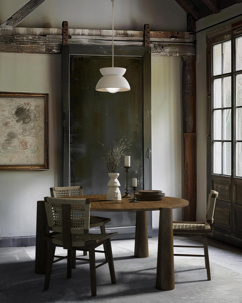 https://a.1stdibscdn.com/girard-flared-leg-walnut-dining-table-by-christiane-lemieux-for-sale-picture-8/f_69542/f_405266621768064444511/Girard_mercier_chair_etienne_vase_brouillard_theophile_beaunay_pendant_Akita_master.jpg