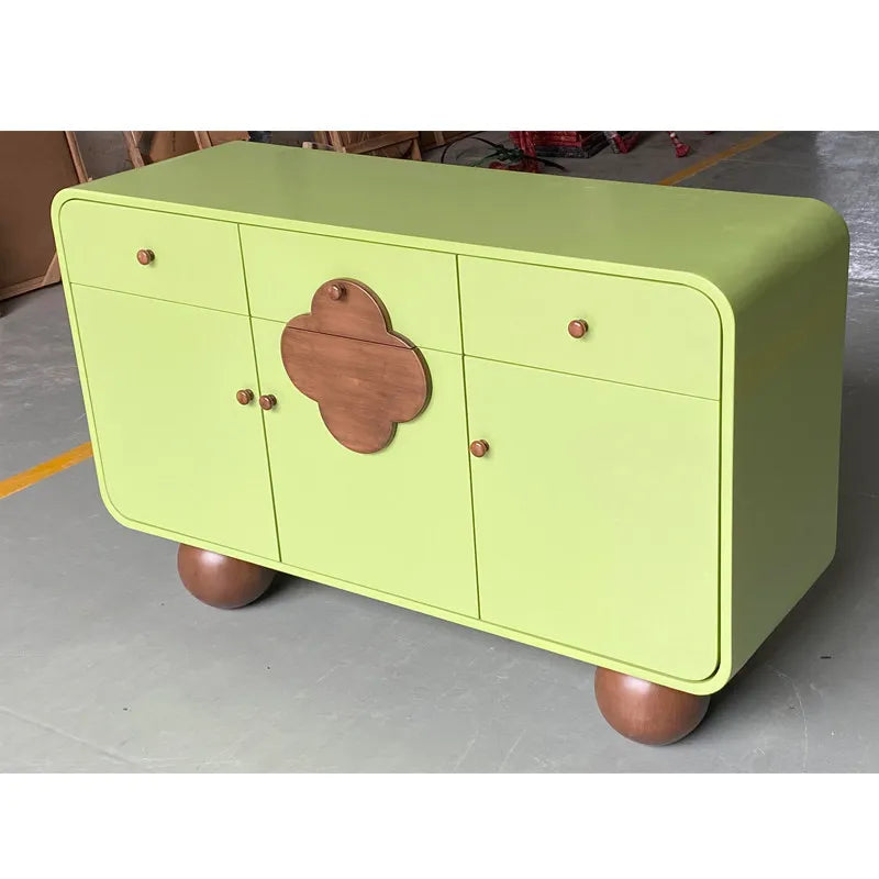 Solid Wood Sideboard 3 Drawer Cabinet 140cm