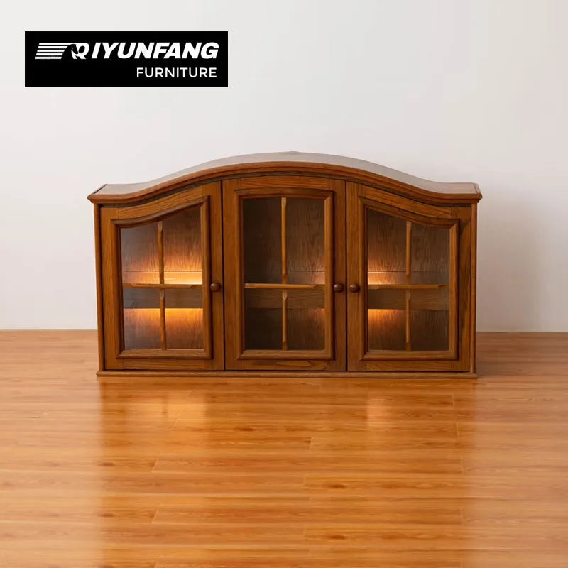 Solid Wood Wall-Mounted Extendable Folding Dining Cabinet 125cm