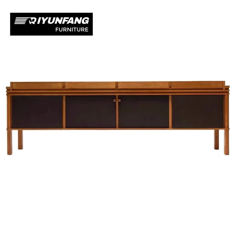 Modern Retro Solid Wood Sideboard Cabinet Large Capacity 240cm