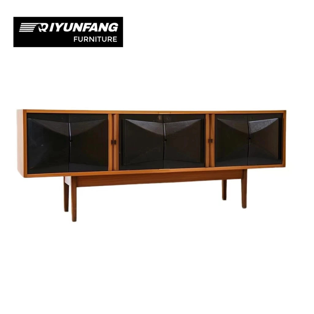 Modern Retro Solid Wood Sideboard Cabinet Large Capacity 240cm