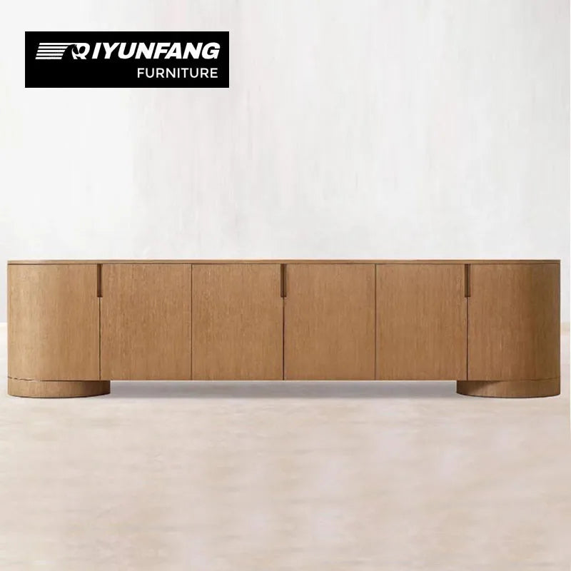 Modern Solid Wood Sideboard Storage Cabinet Customisable Oak Finish