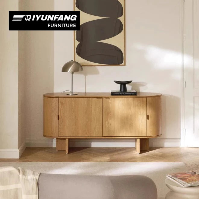 American Style Solid Wood Entrance Cabinet 160cm
