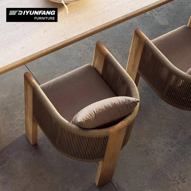 Modern Teak Outdoor Sofa Sectional Modular Garden Furniture