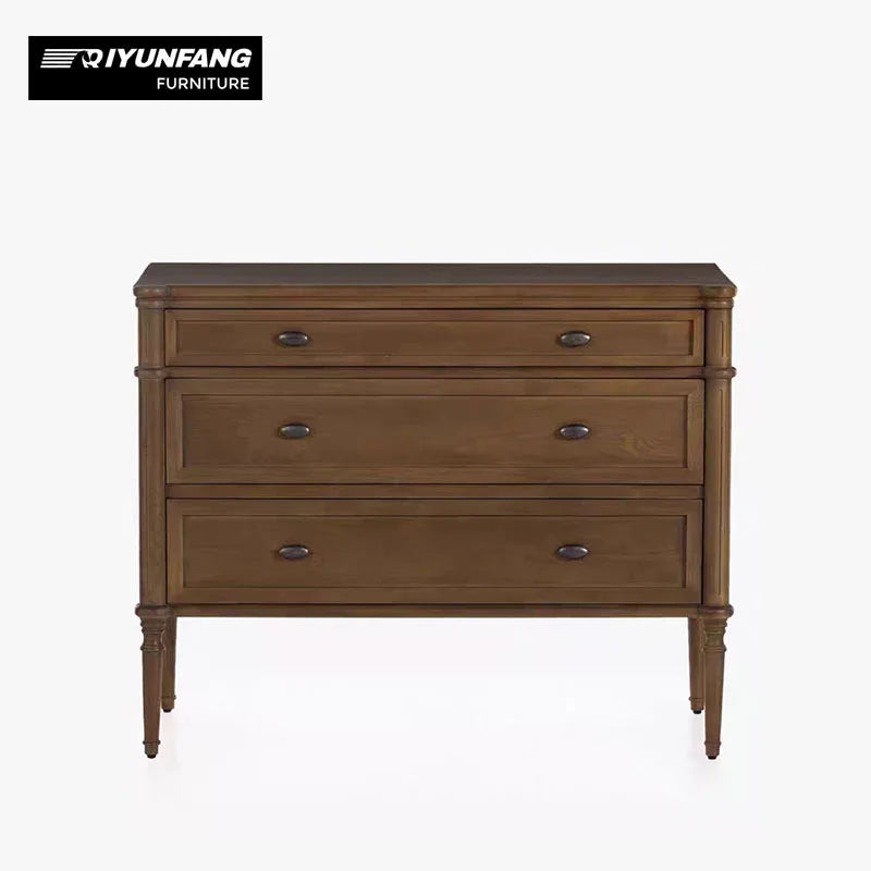 Traditional Solid Oak Chest of Drawers Nine Drawer Storage