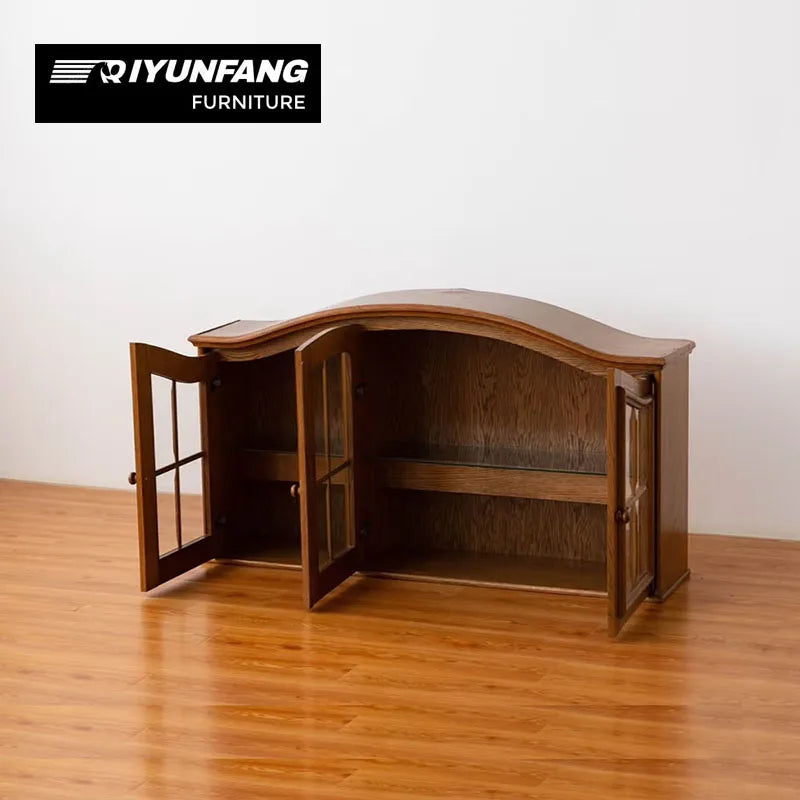 Solid Wood Wall-Mounted Extendable Folding Dining Cabinet 125cm