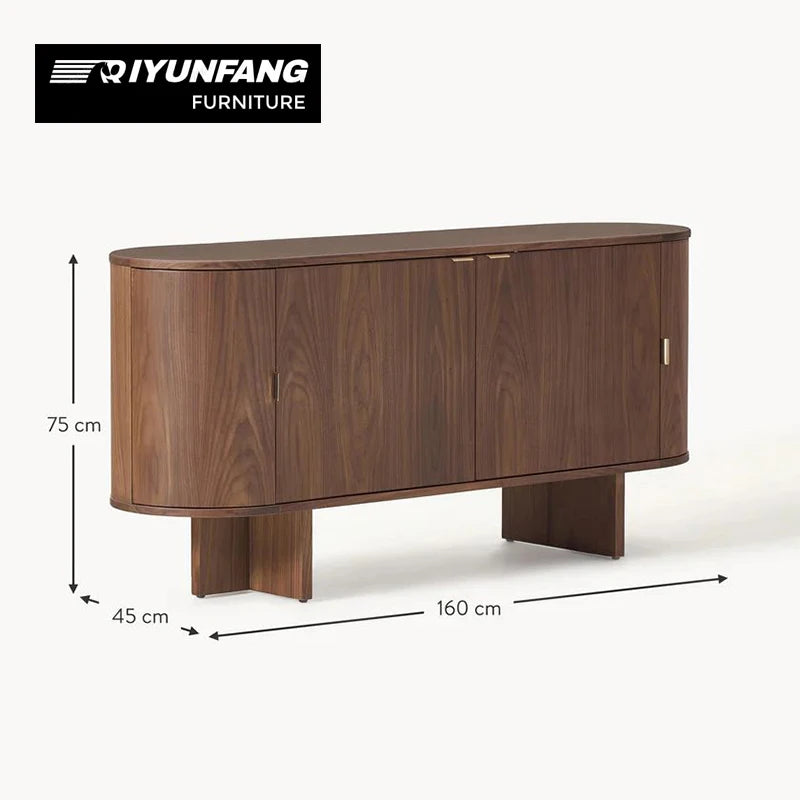 American Style Solid Wood Entrance Cabinet 160cm