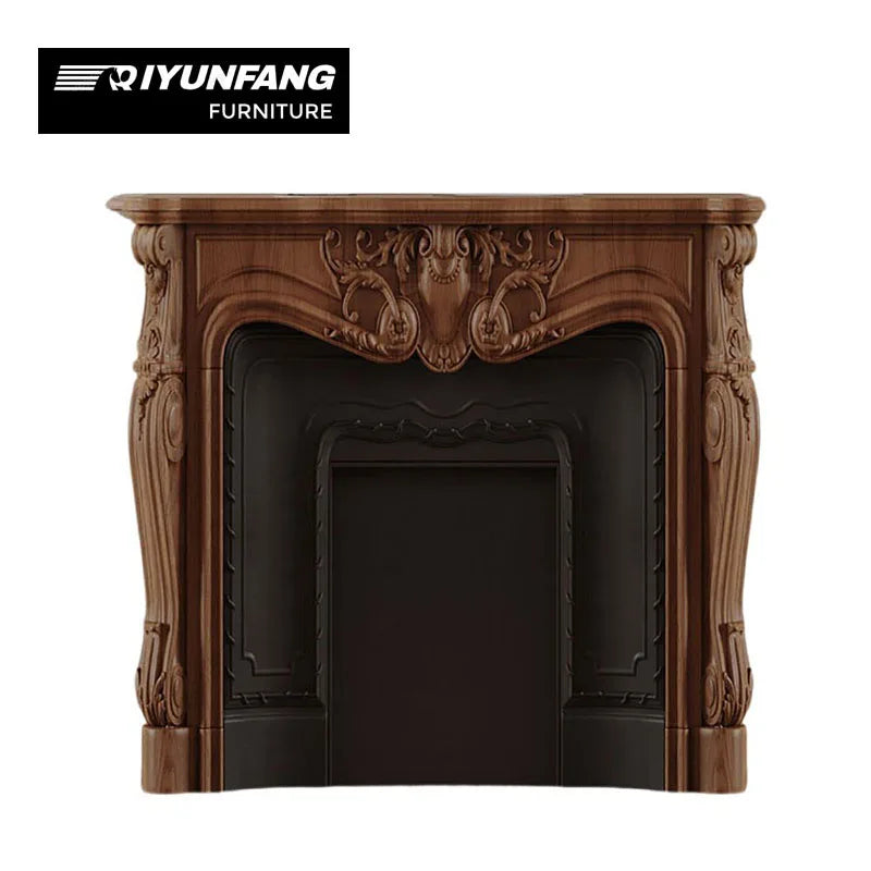Handcrafted Solid Wood French Carved Cabinet Custom Luxury Design