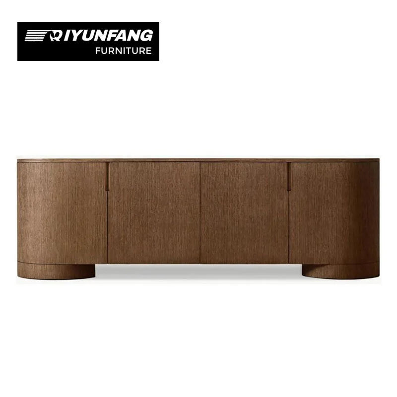 Modern Solid Wood Sideboard Storage Cabinet Customisable Oak Finish