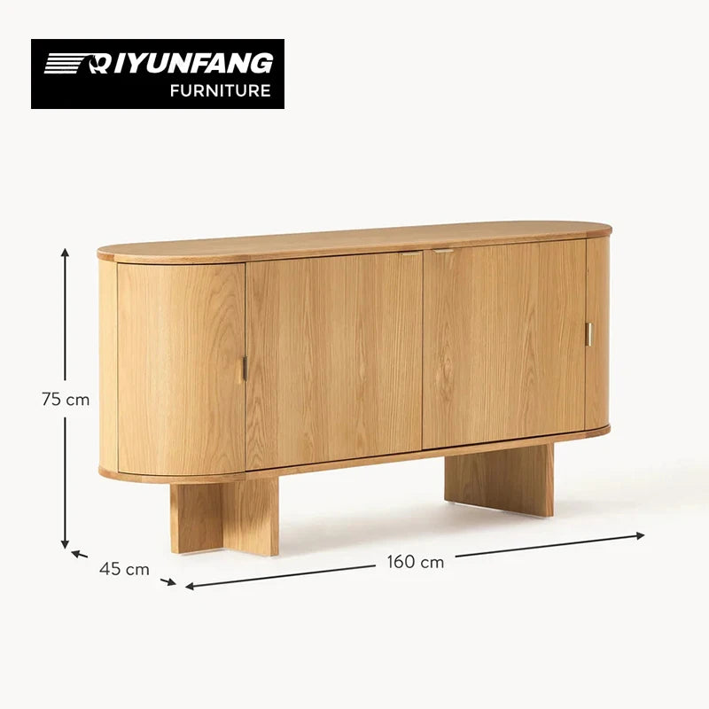 American Style Solid Wood Entrance Cabinet 160cm