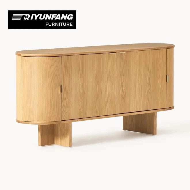 American Style Solid Wood Entrance Cabinet 160cm