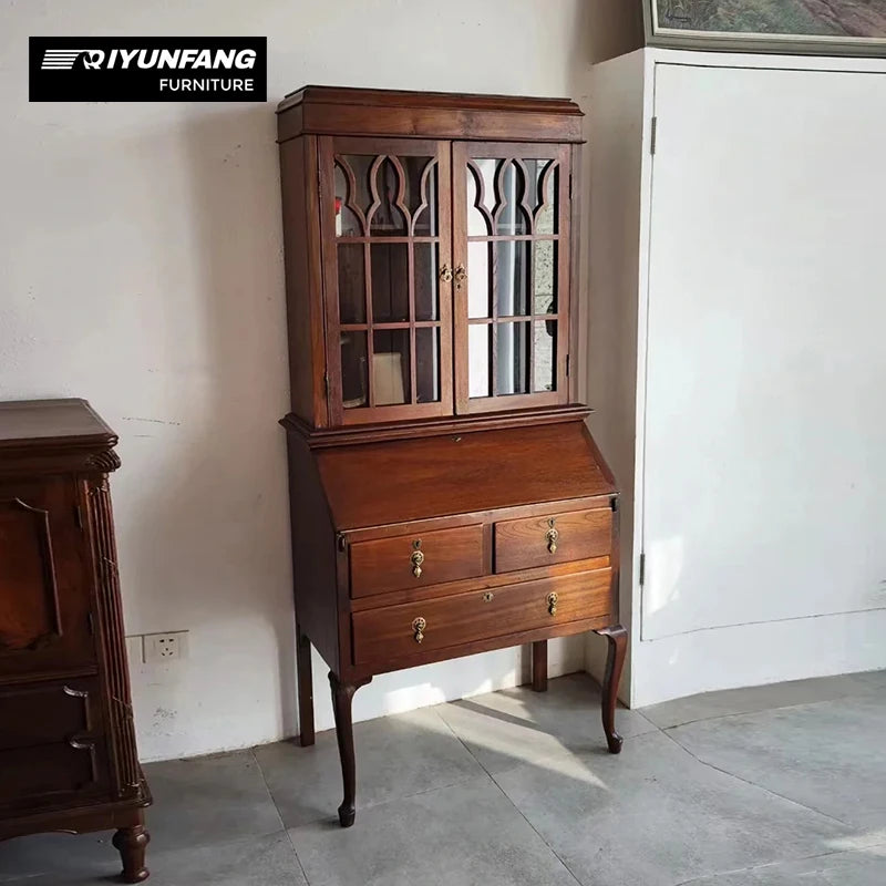 Modern Classic Solid Wood China Cabinet Sideboard Storage Unit