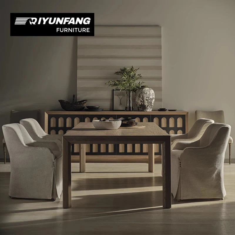Roman Arch Solid Wood TV Cabinet Sideboard 244cm
