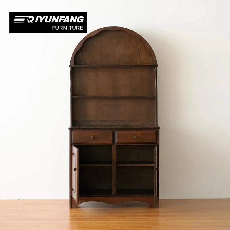 Modern Oak Sideboard Cabinet 2 Drawer Storage Unit 93cm