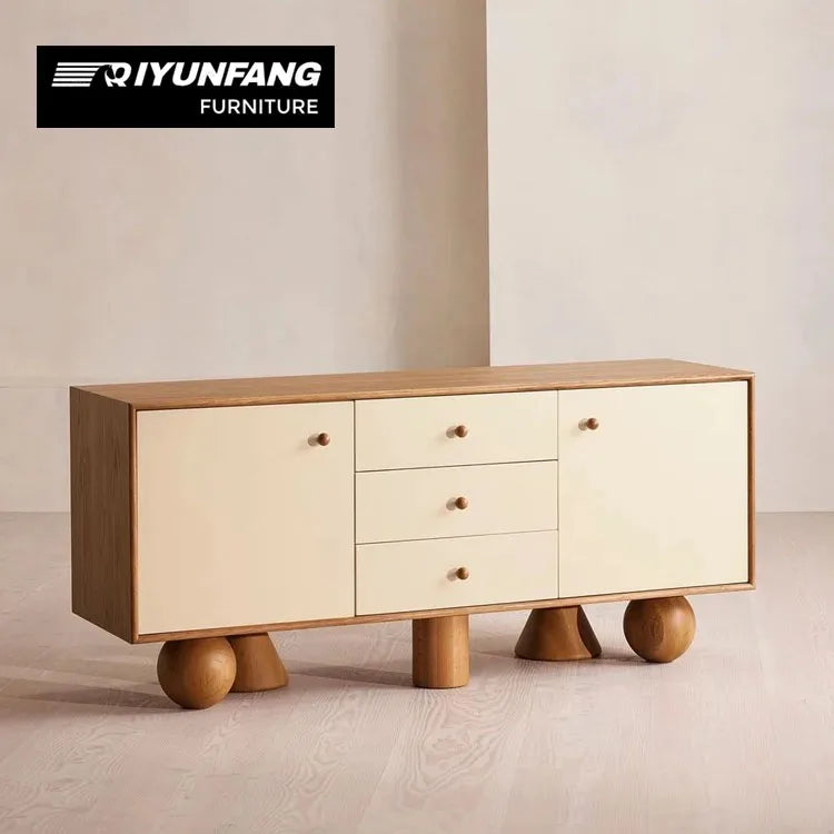 QYF-53 Modern Minimalist Solid Wood Sideboard Cabinet 180cm
