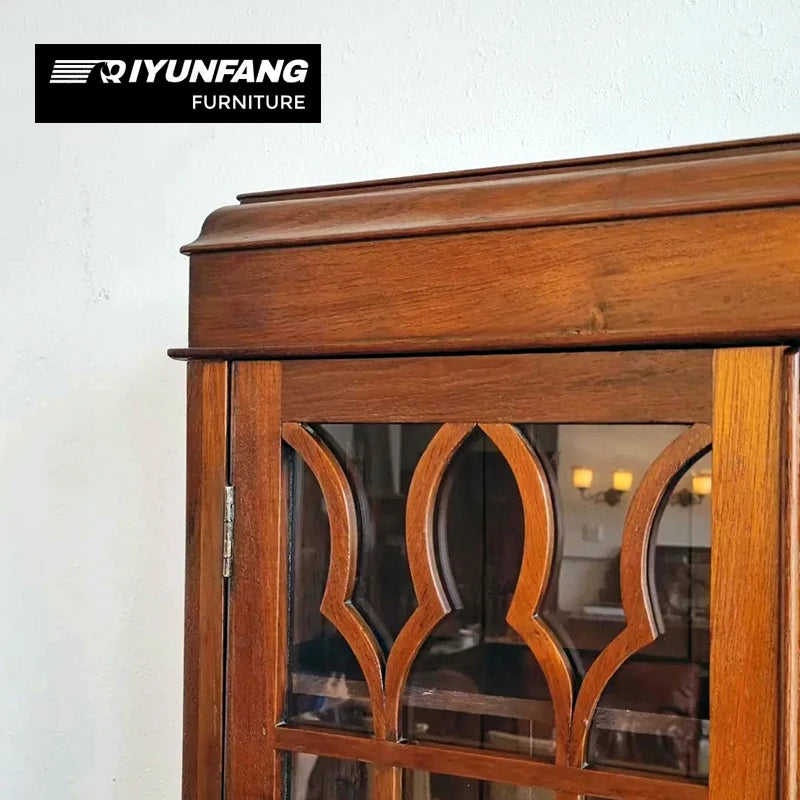 Modern Classic Solid Wood China Cabinet Sideboard Storage Unit