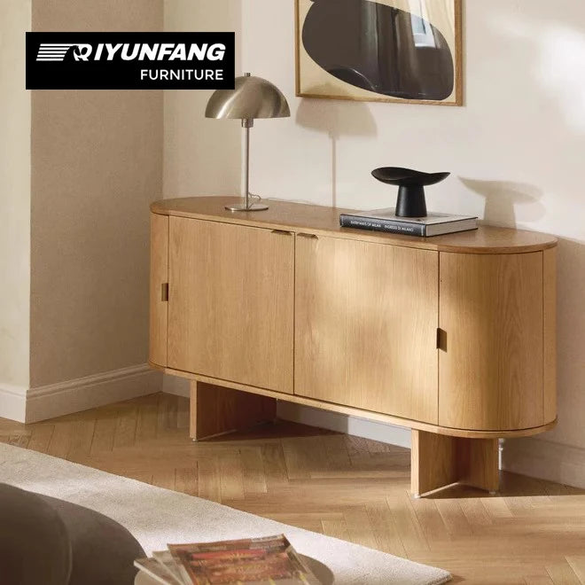 American Style Solid Wood Entrance Cabinet 160cm
