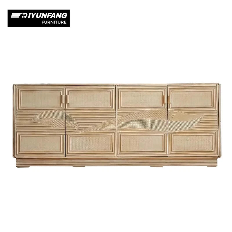 Wabi-Sabi Vine Weave Solid Wood Sideboard 200cm Wood