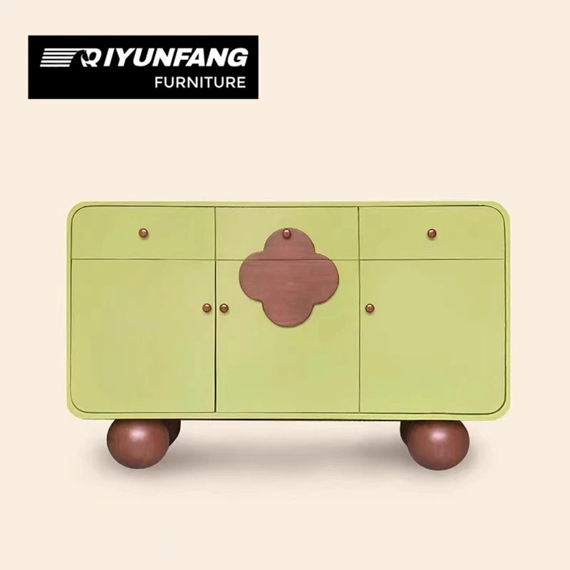 Solid Wood Sideboard 3 Drawer Cabinet 140cm