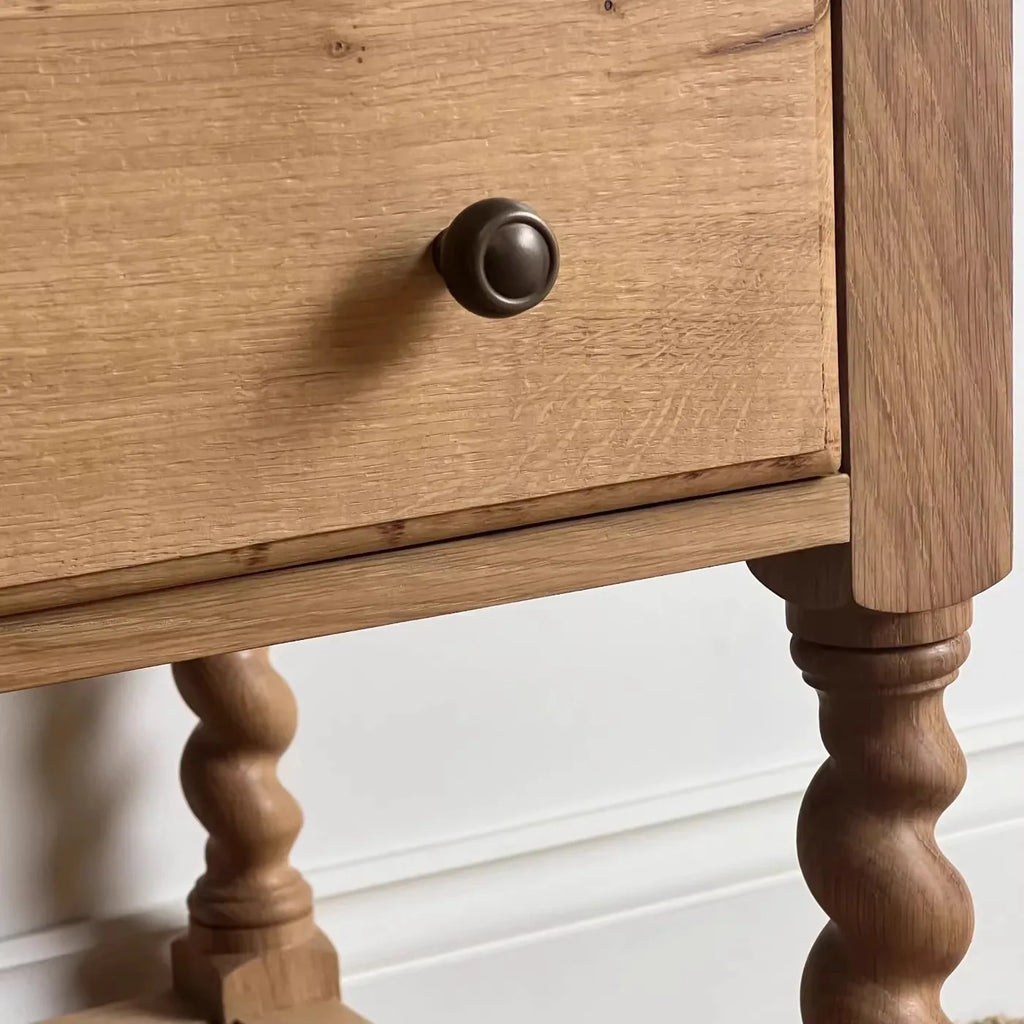 Solid Wood Carved Console Cabinet Four-Drawer Storage 140cm