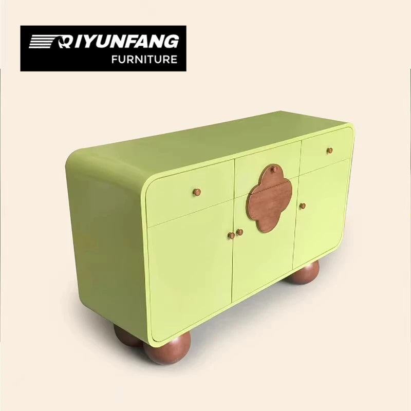 Solid Wood Sideboard 3 Drawer Cabinet 140cm