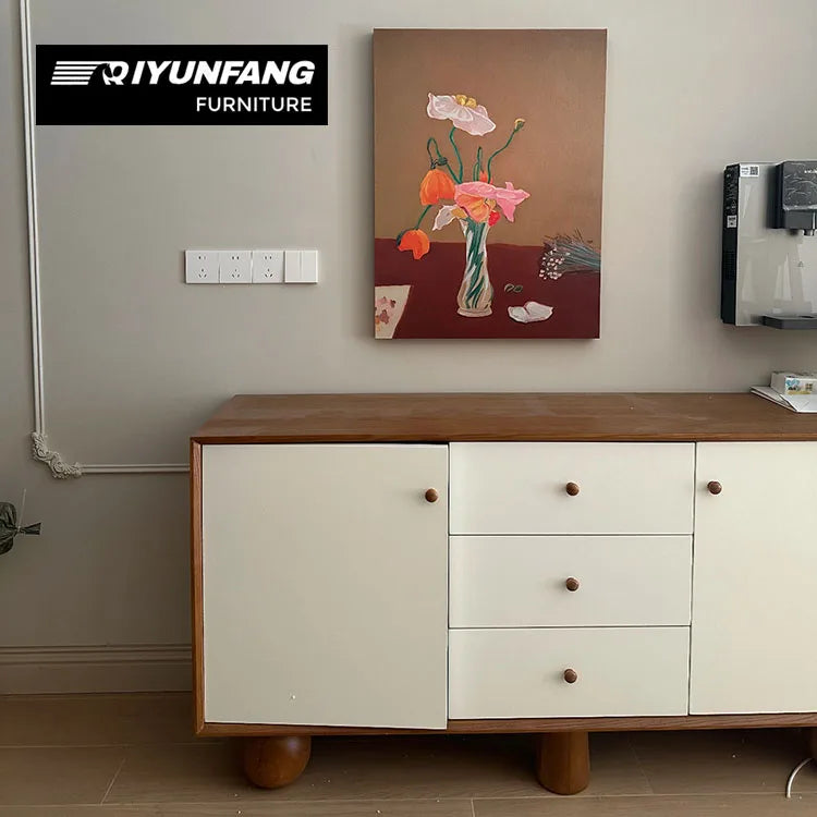 QYF-53 Modern Minimalist Solid Wood Sideboard Cabinet 180cm