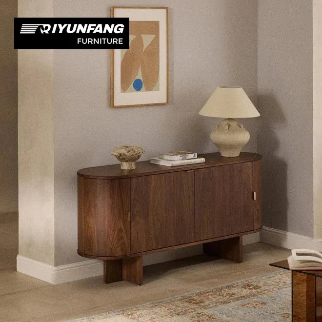American Style Solid Wood Entrance Cabinet 160cm