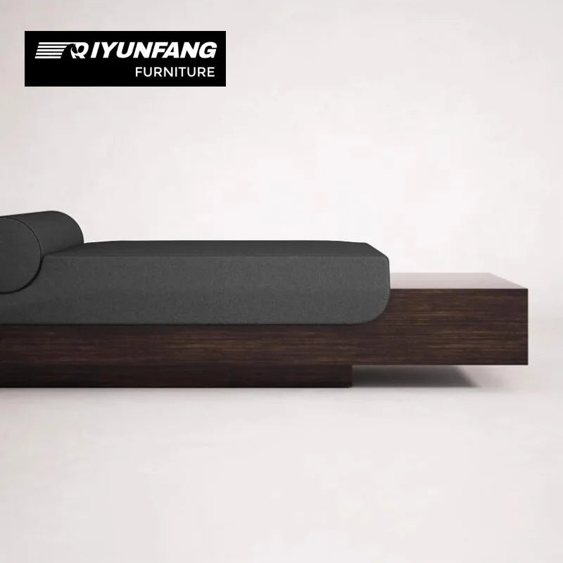 A-FD51 Minimalist Solid Wood Long Bench Shoe Rack 160–260 cm