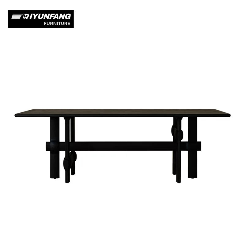 Modern Solid Oak Dining Table Minimalist Sculptural Custom Piece