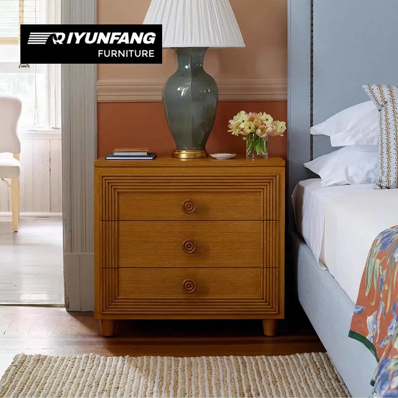 Modern Solid Wood Storage Cabinet Sideboard With Drawers