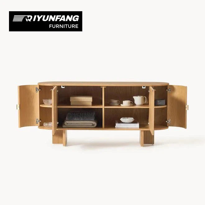 American Style Solid Wood Entrance Cabinet 160cm