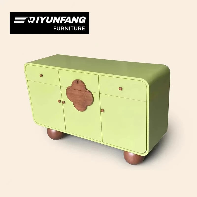 Solid Wood Sideboard 3 Drawer Cabinet 140cm
