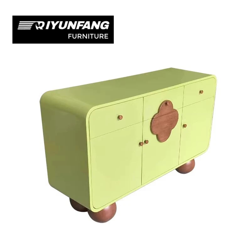 Solid Wood Sideboard 3 Drawer Cabinet 140cm