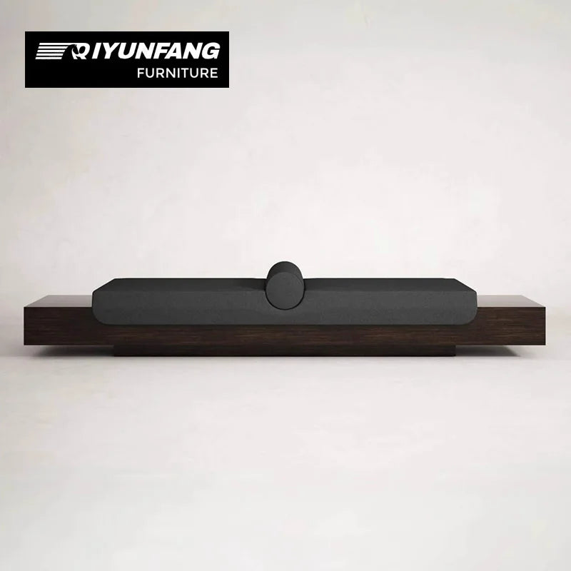 A-FD51 Minimalist Solid Wood Long Bench Shoe Rack 160–260 cm