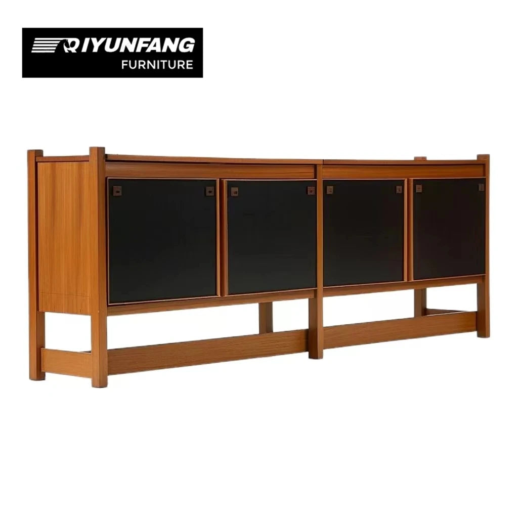 Modern Retro Solid Wood Sideboard Cabinet Large Capacity 240cm