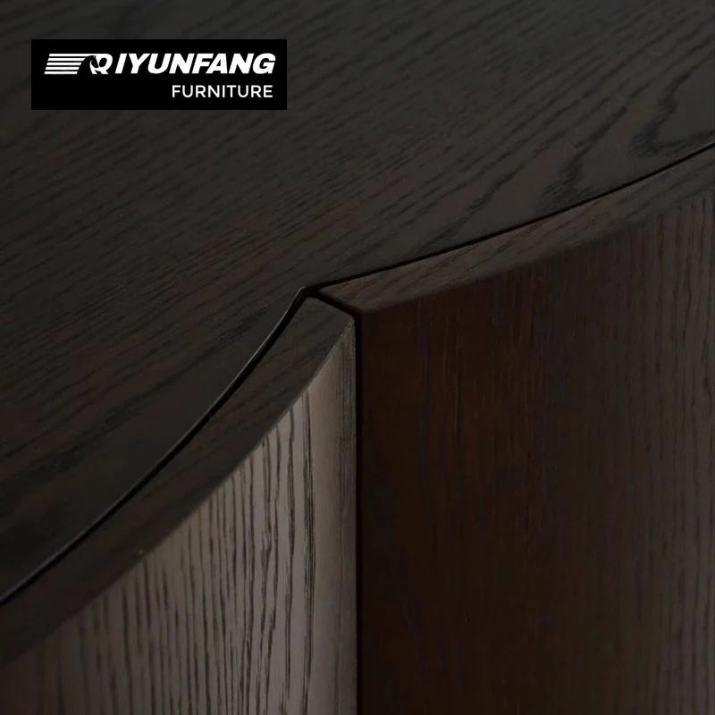 Modern Wood Sideboard Wall-Mounted Storage Cabinet with Shelving