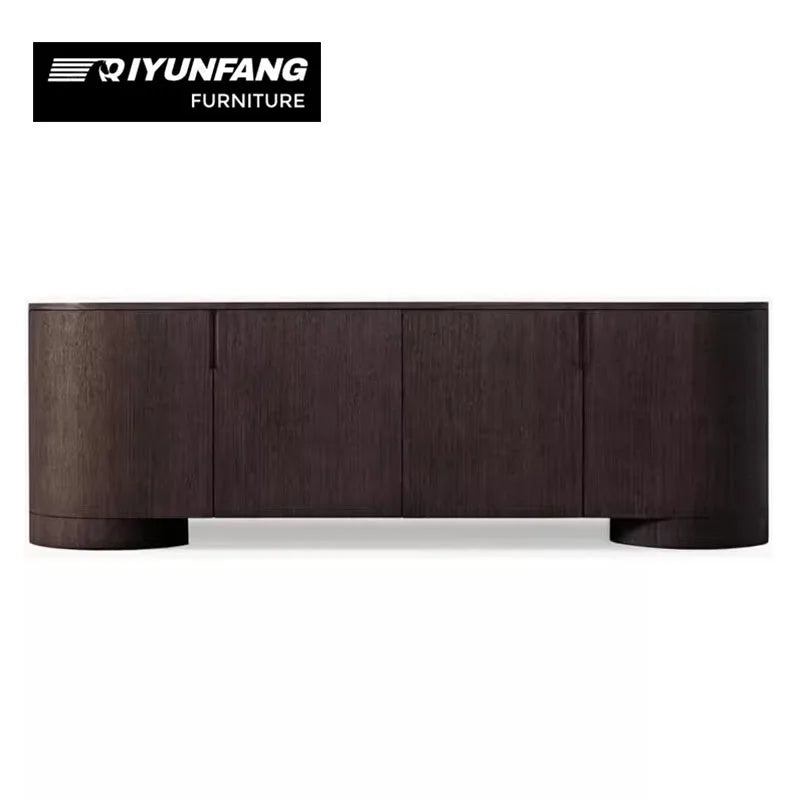 Modern Solid Wood Sideboard Storage Cabinet Customisable Oak Finish