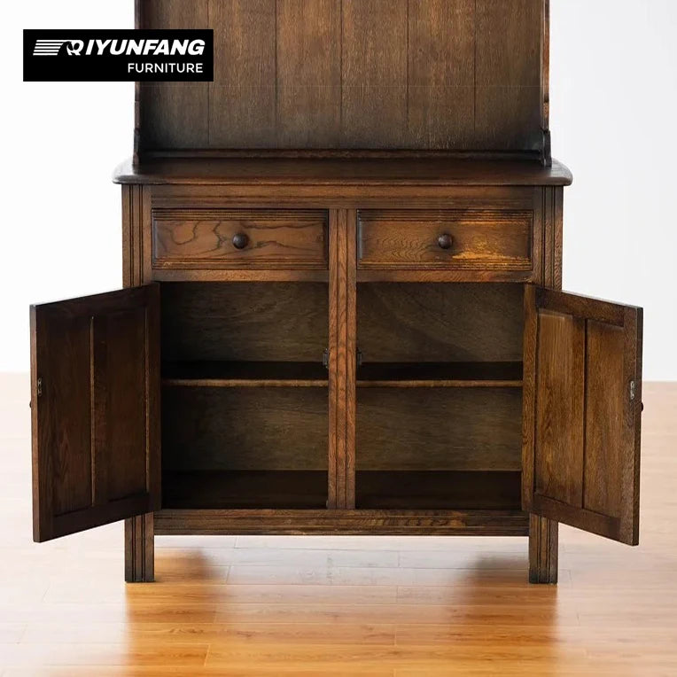 Vintage Classic Solid Wood Sideboard Buffet Cabinet with Drawers