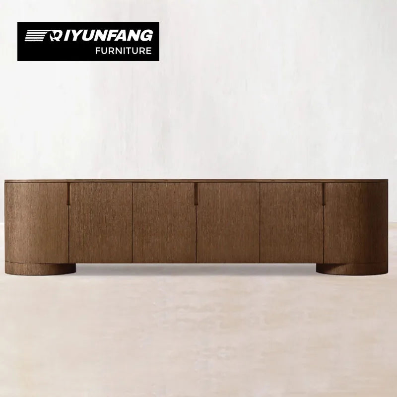 Modern Solid Wood Sideboard Storage Cabinet Customisable Oak Finish