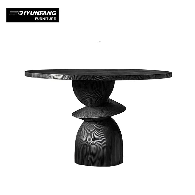 Nordic Solid Oak Round Dining Table 120cm