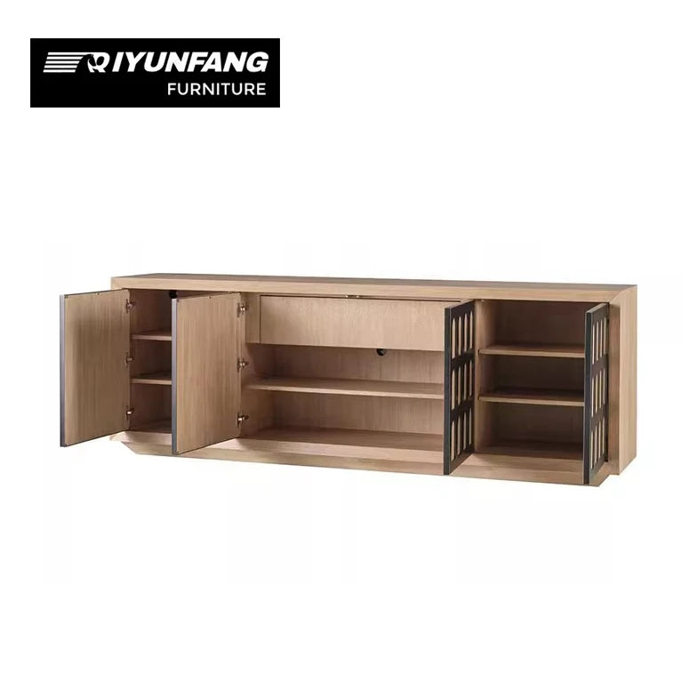 Roman Arch Solid Wood TV Cabinet Sideboard 244cm