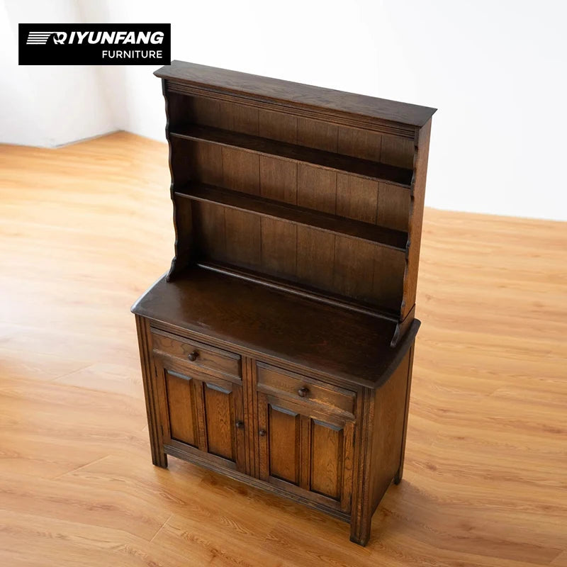 Vintage Classic Solid Wood Sideboard Buffet Cabinet with Drawers
