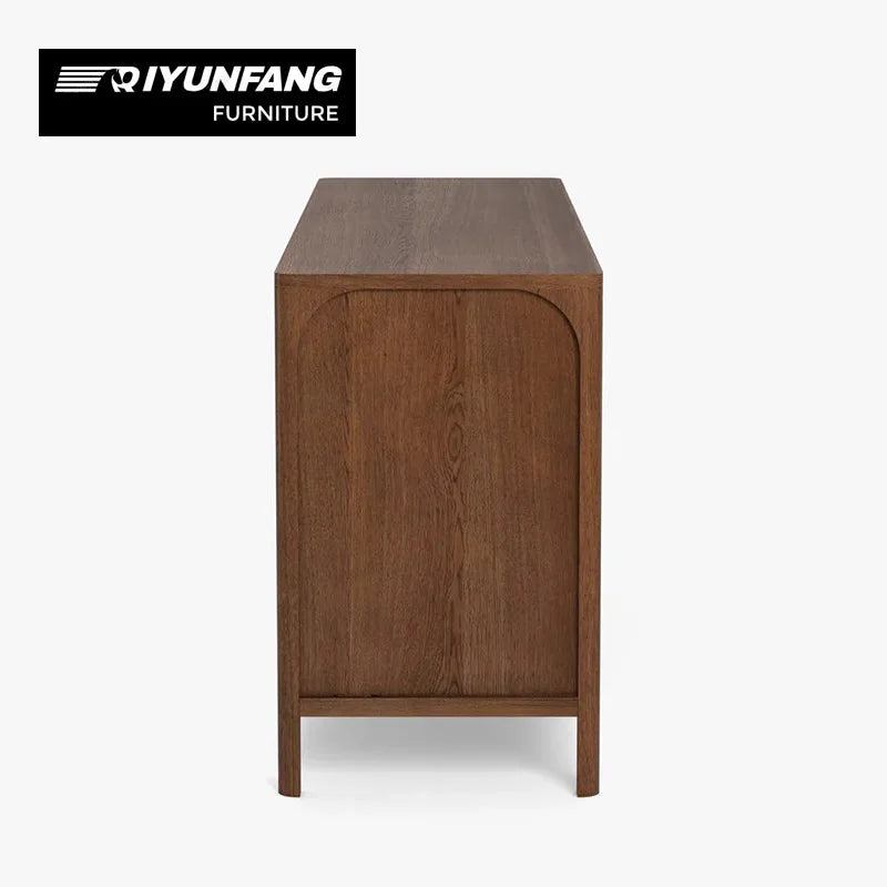 Traditional Solid Wood Sideboard Storage Cabinet 178cm