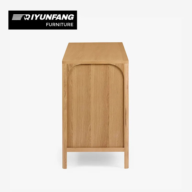 Traditional Solid Wood Sideboard Storage Cabinet 178cm