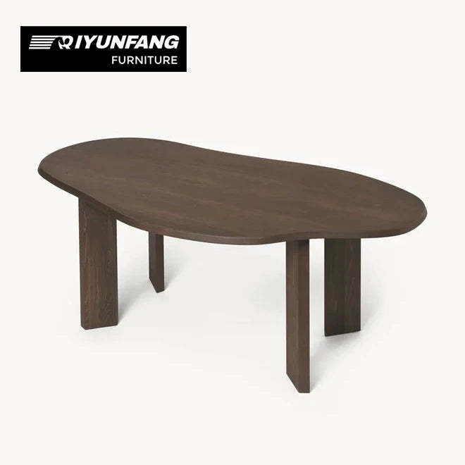 QYF-75 Modern Oval Solid Oak Dining Table 170cm