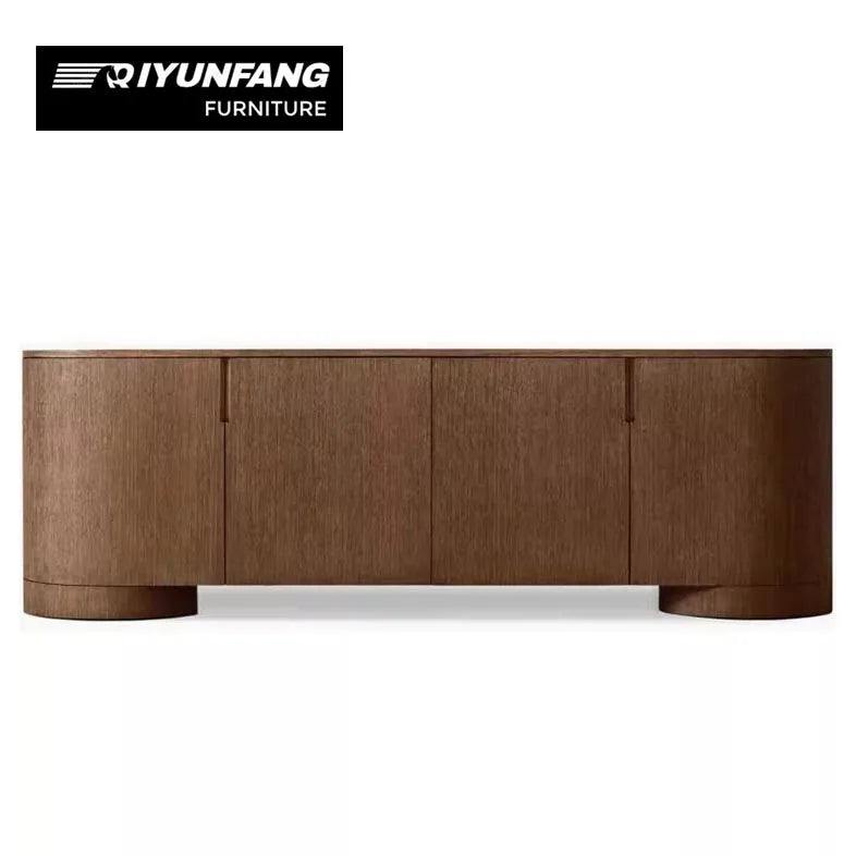 Modern Solid Wood Sideboard Storage Cabinet Customisable Oak Finish