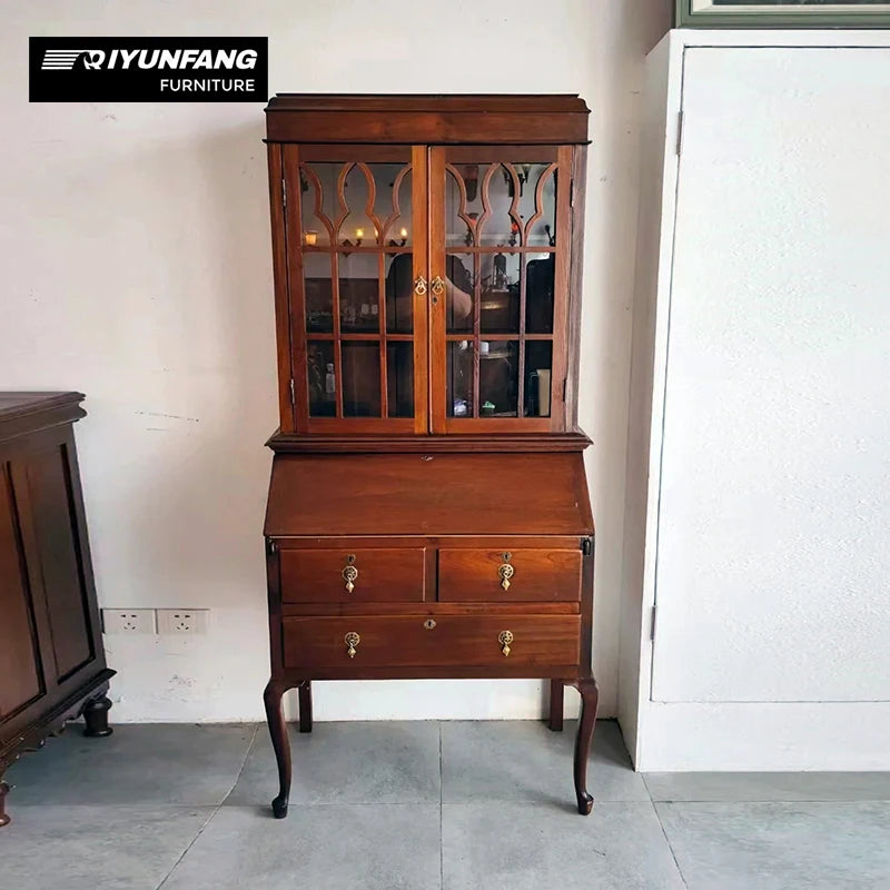 Modern Classic Solid Wood China Cabinet Sideboard Storage Unit