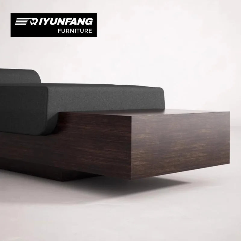 A-FD51 Minimalist Solid Wood Long Bench Shoe Rack 160–260 cm