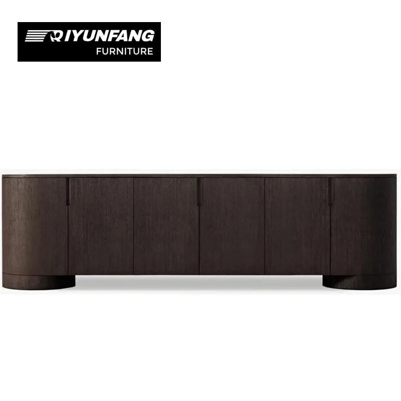 Modern Solid Wood Sideboard Storage Cabinet Customisable Oak Finish